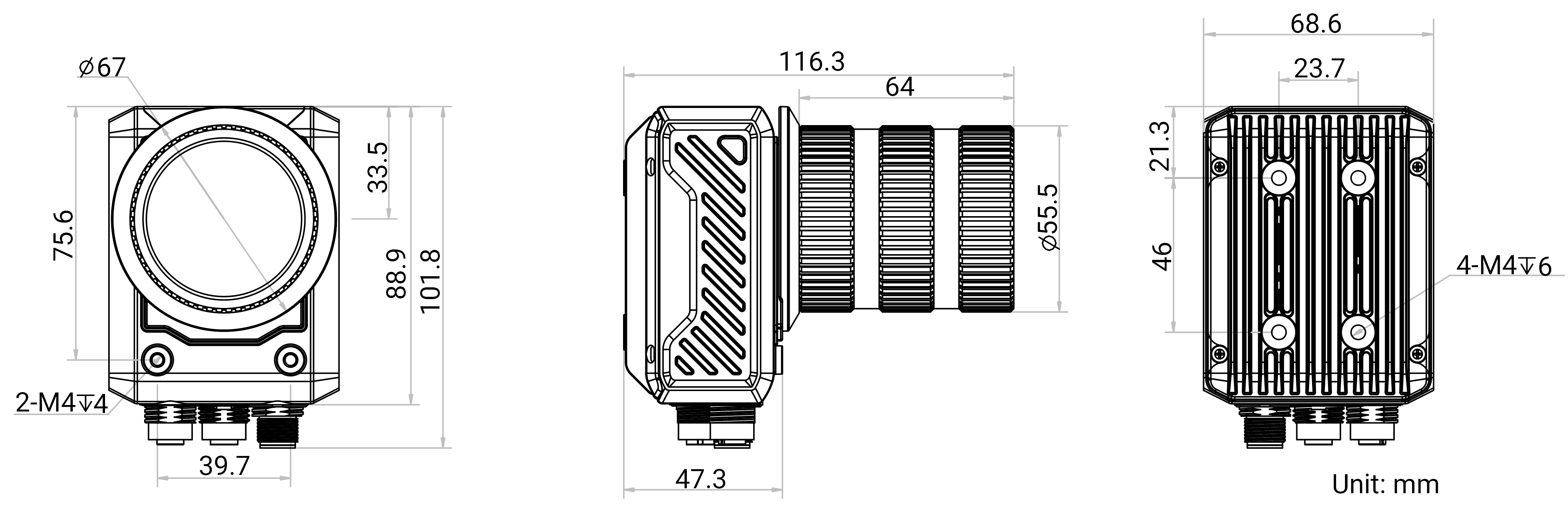 Smart camera MV-SC6250M-00C-NNN