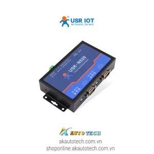 USR-N520 - Bộ chuyển đổi 02 cổng tín hiệu RS232/RS485/RS422 sang Ethernet
